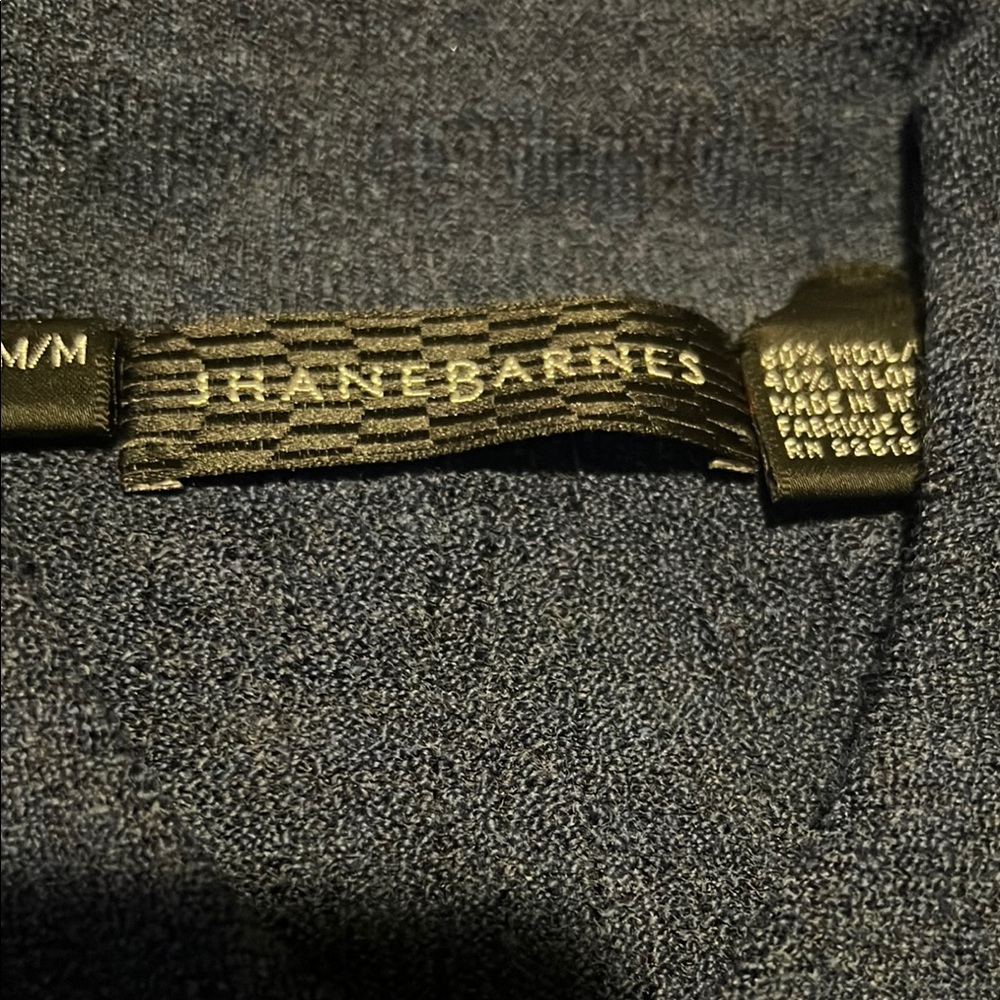 Jhane Barnes Blue Cardigan Sweater
